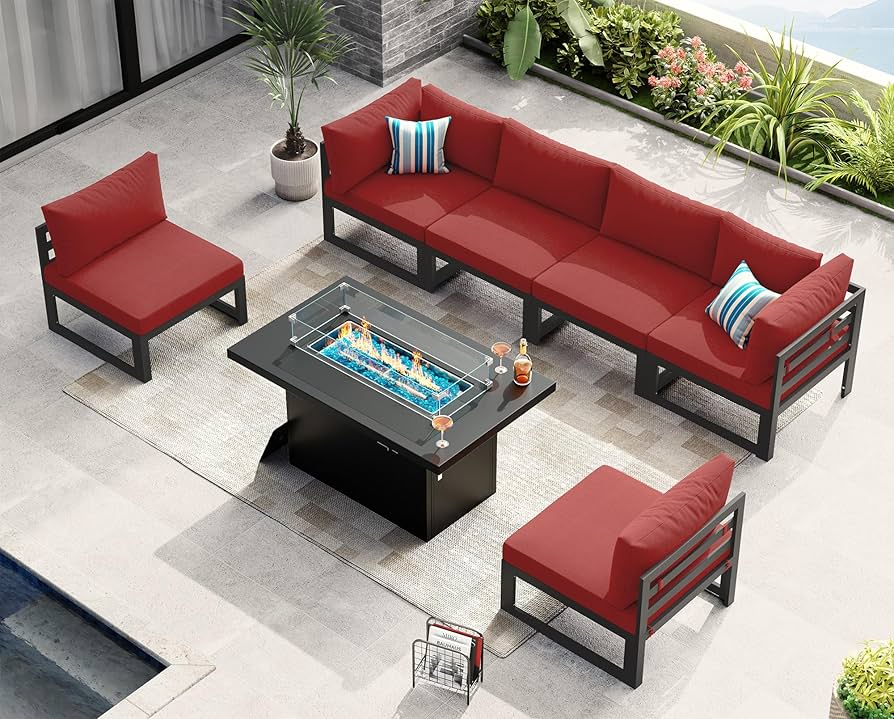 Amazon.com: NICESOUL 6 Person Oversized Modular Aluminum Outdoor