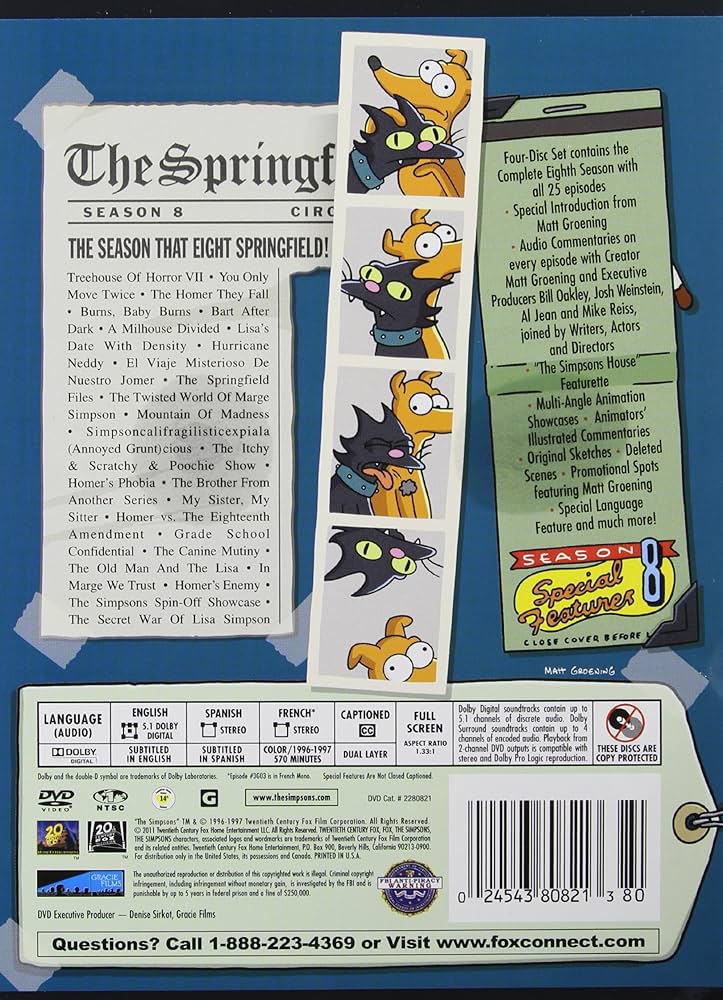 Amazon.com: The Simpsons: Season 8 : The Simpsons: Movies & TV