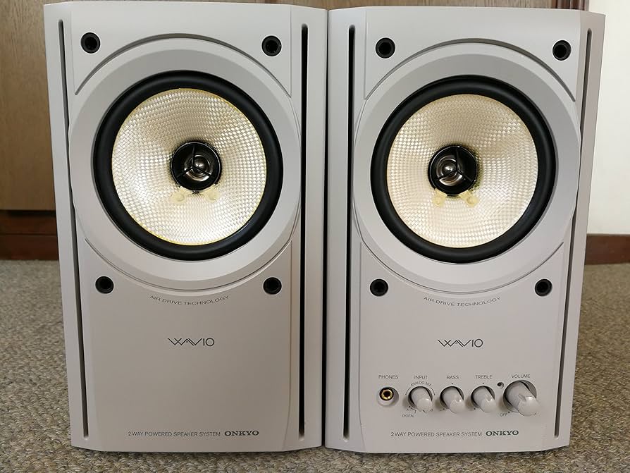 Amazon.co.jp: ONKYO WAVIO 77monitor アンプ内蔵スピーカー 15W+15W