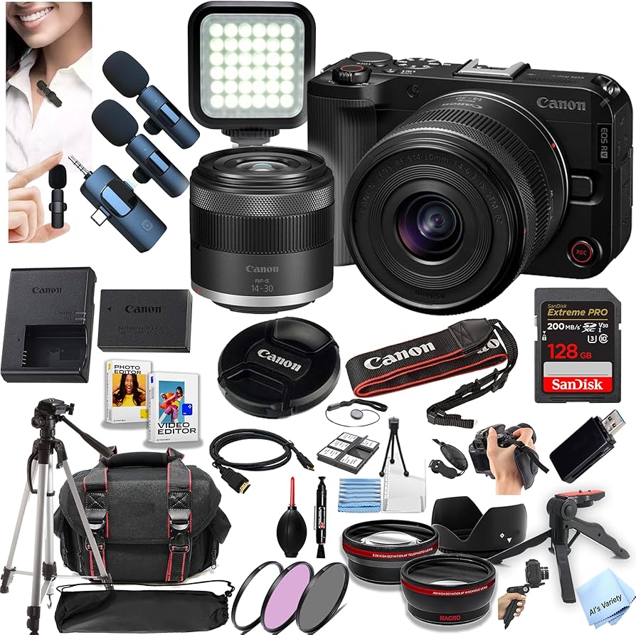 Amazon.com : Canon EOS R50V Mirrorless Camera with 14-30mm Lens +