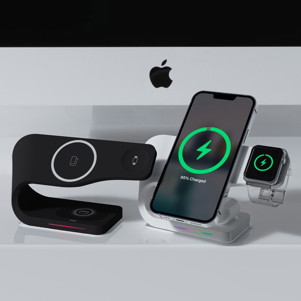 miak MagSafe対応 3in1 Wave ワイヤレス充電スタンド - 【公式サイト