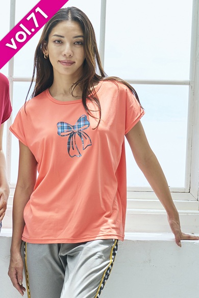 フィットネスウェア | エアリーTシャツ＊ブラック 【フリー】 [Vol.71