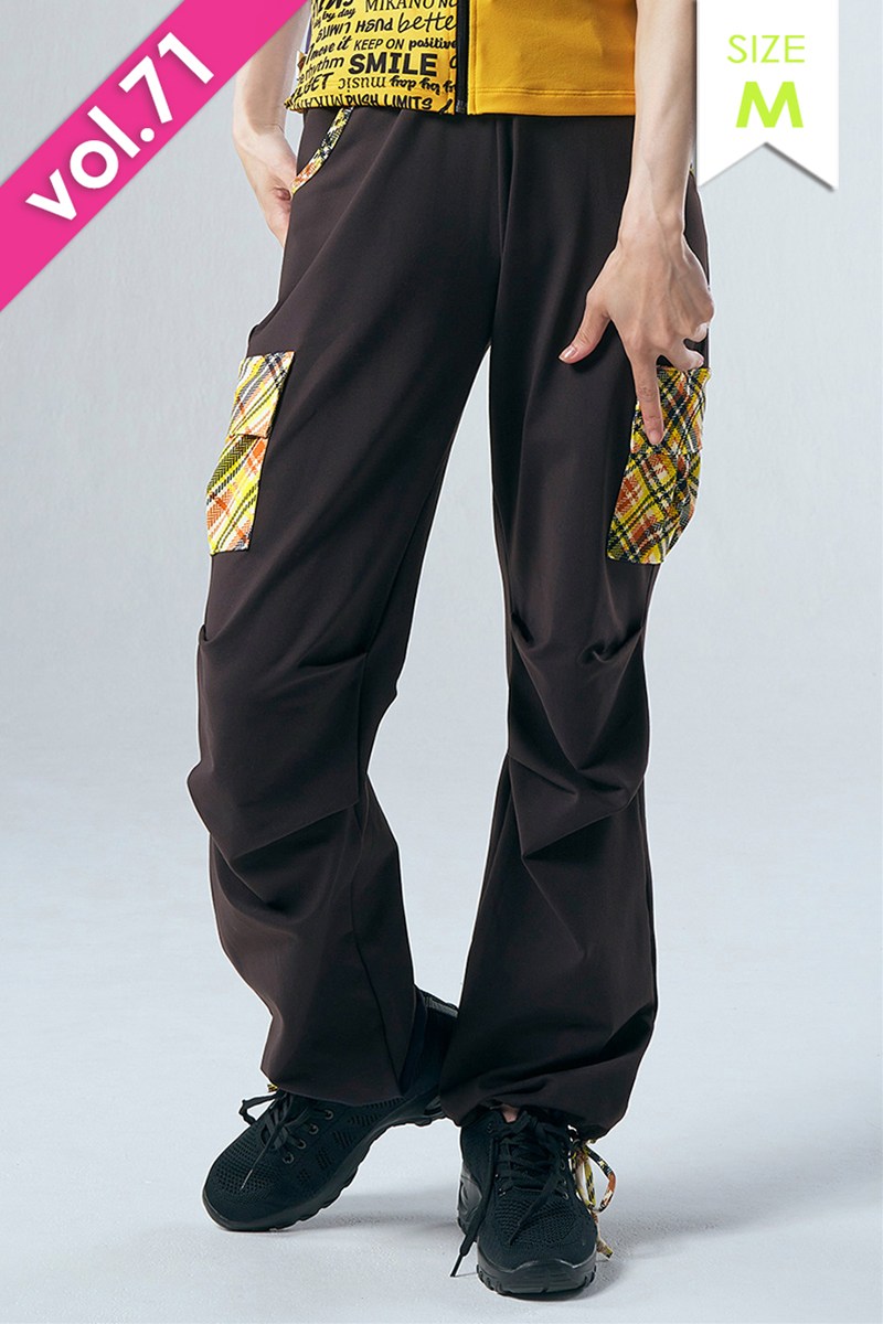 フィットネスウェア | カーゴロングパンツ＊ブラック 【M】 [Vol.71