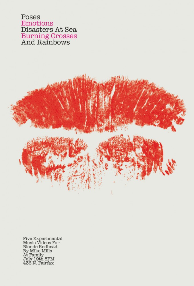 Poster for screening at Family Bookstore » Mike Mills / Film / Art