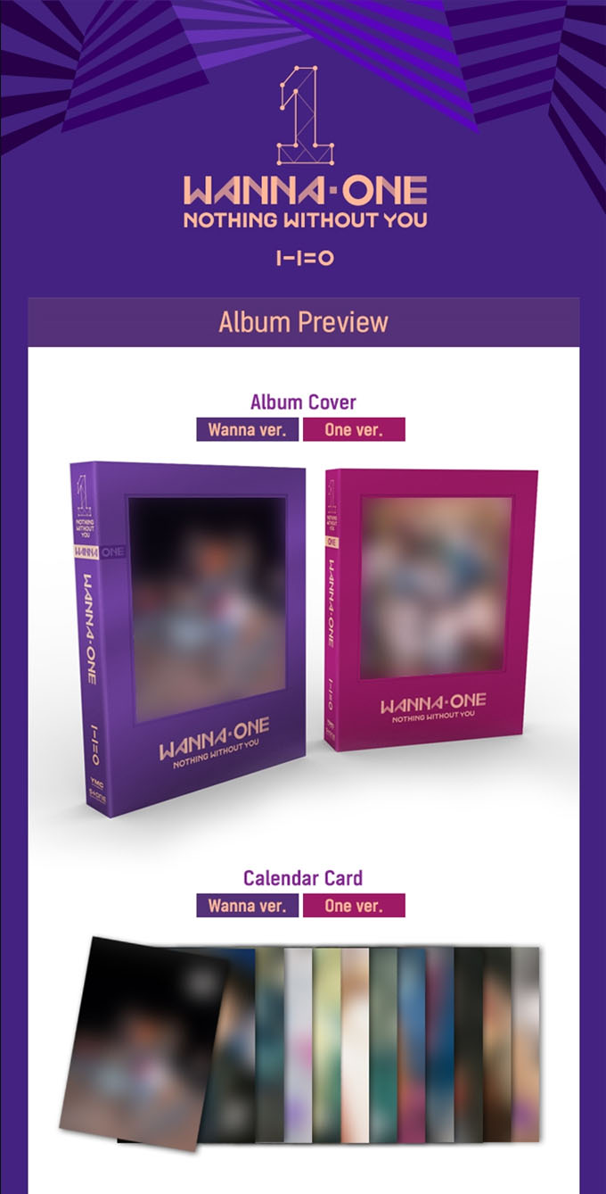 WANNA ONE - To Be One Prequel Repackage Album [1-1=0(NOTHING