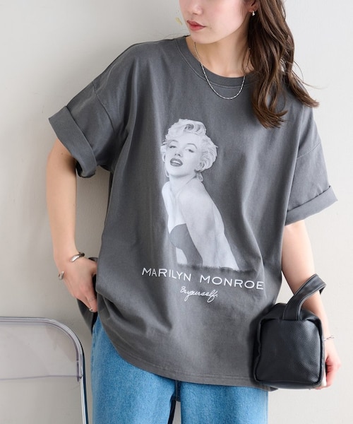 Enlude別注|マリリン・モンロー】ピグメントグラフィック半袖T｜ディス