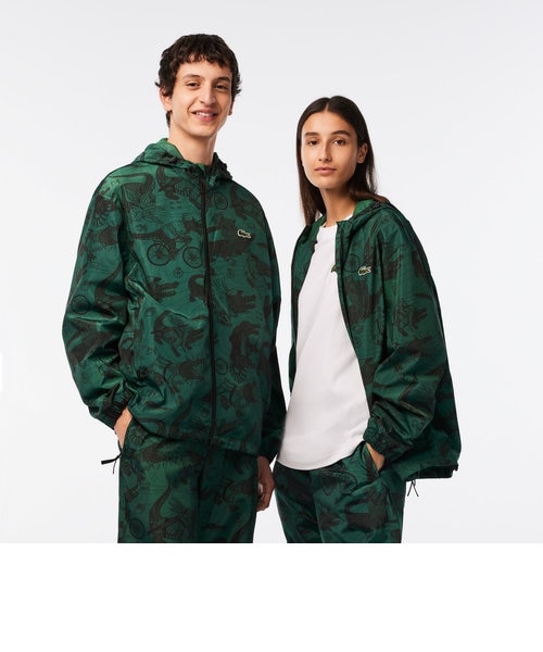 Lacoste x Netflix』 総柄ジップアップジャケット｜ラコステの通販