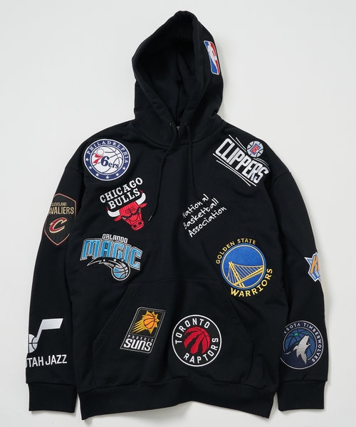 別注 NBA チームワッペン刺繍 裏毛 スウェットパーカー｜フリークス