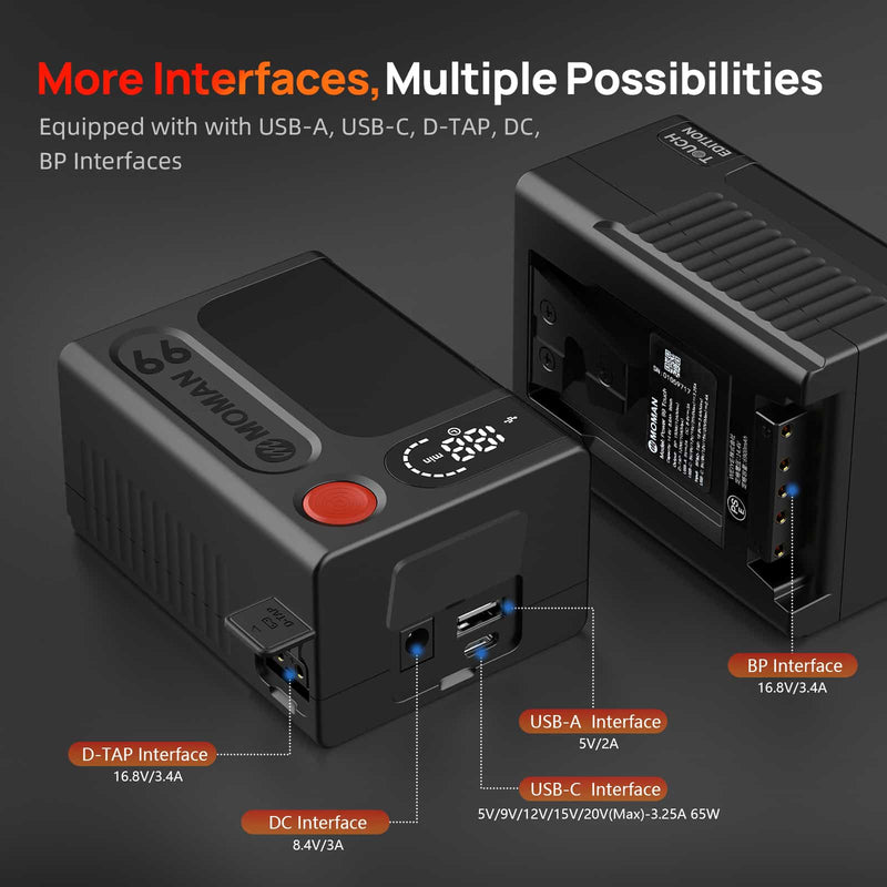 99Wh V-mount Camera Battery Moman Power 99 Touch | Moman