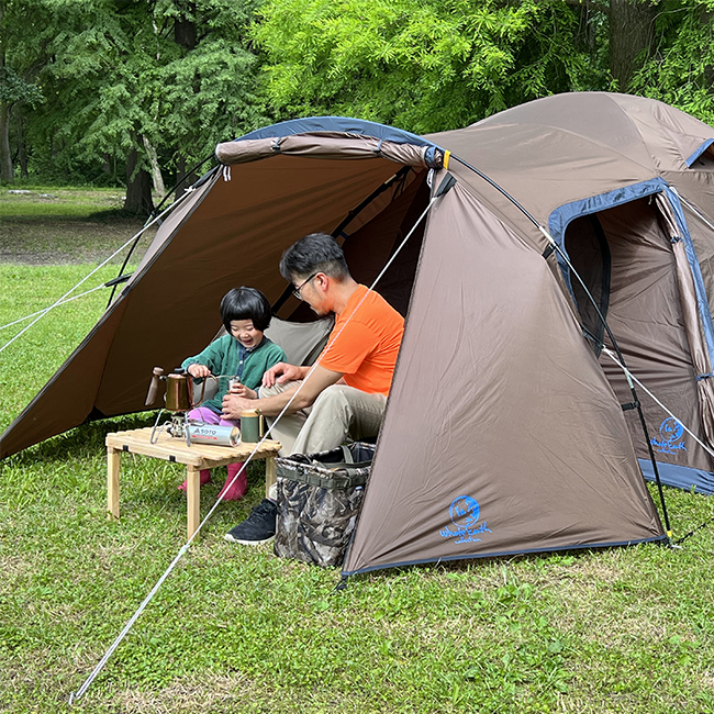 ファミリーキャンパー必見！ ホールアースの新作ドームテントが快適