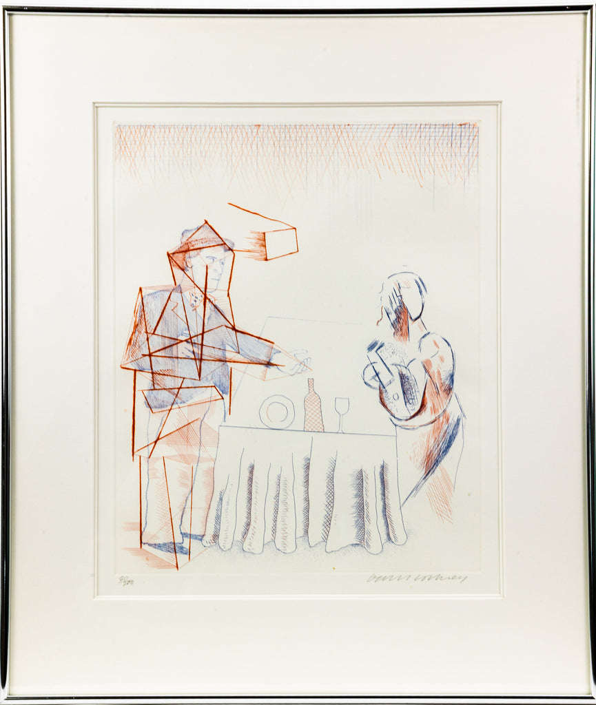 David Hockney The Buzzing of the Blue Guitar Etching Edition of