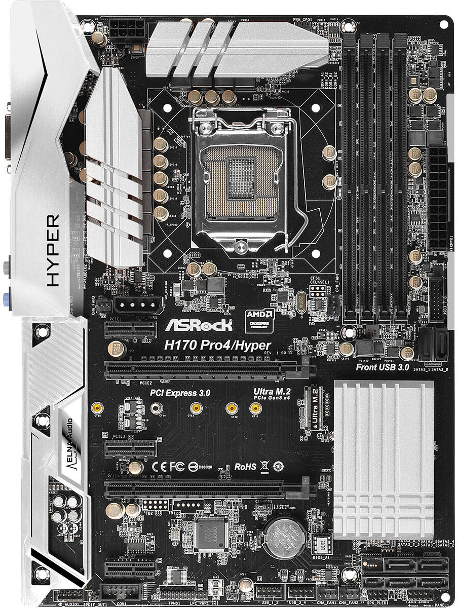 Asrock H170 Pro4/Hyper - Motherboard Specifications On MotherboardDB