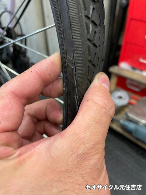 🌞 購入後1年以内でチューブ交換になるとは… 🌞 | セオサイクル元住吉店