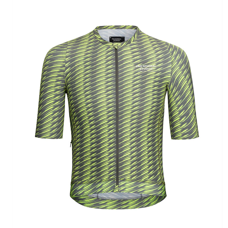 PAS NORMAL STUDIOS Men's SOLITUDE JERSEY (DARK MOSS / LIME GREEN