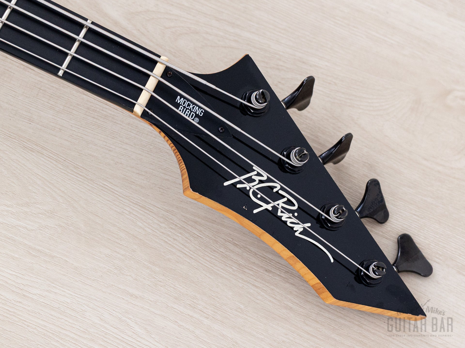 1989 BC Rich Mockingbird Bass MB-857 Vintage PJ Bass Snow White, Japan