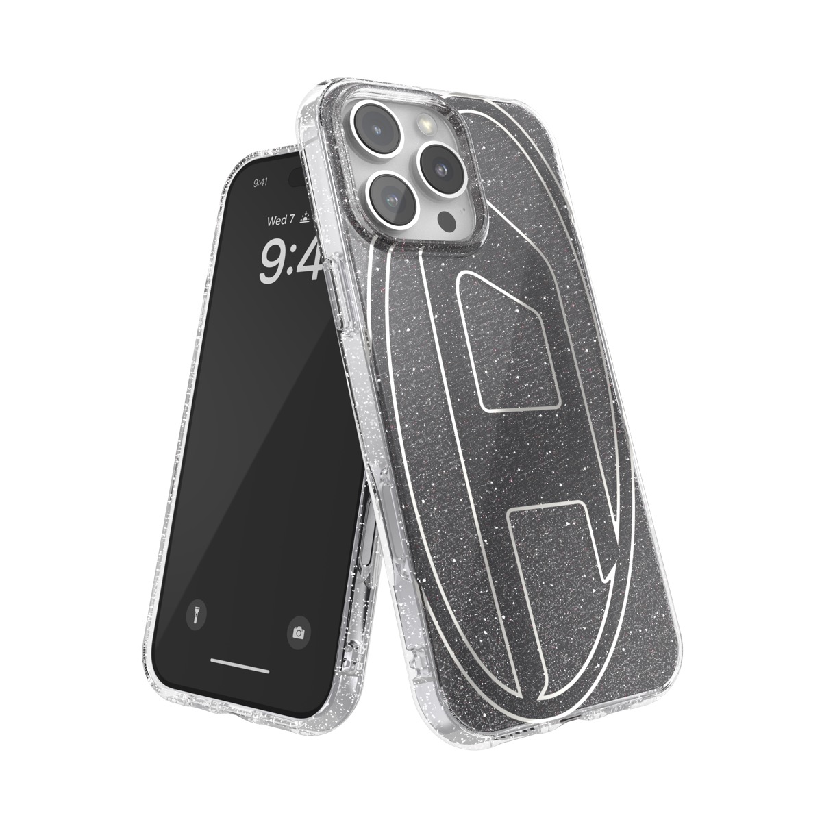 DIESEL Oval D Glitter iPhone 16 Pro Max Black〔ディーゼル〕 – 海外