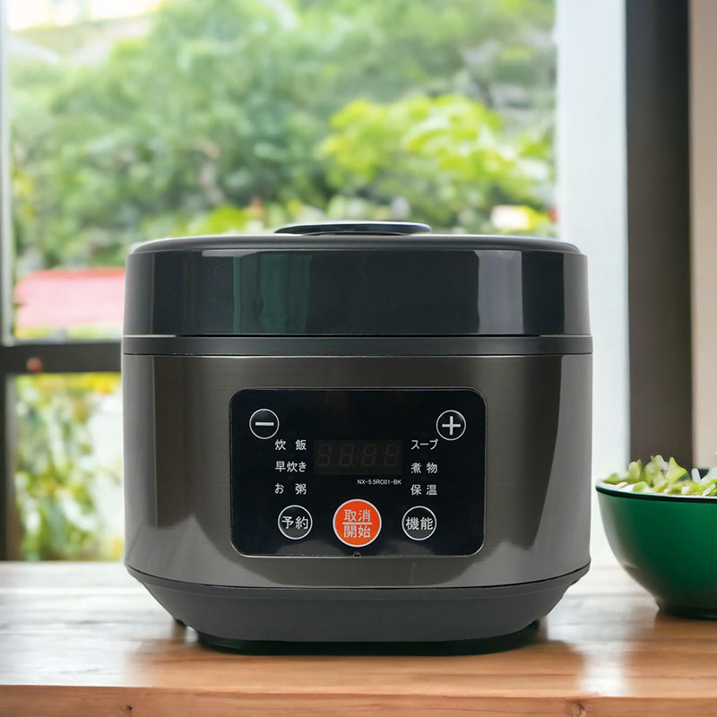 土鍋加工 厚釜炊飯器5.5合 NX-5.5RC01 ブラック ｜ ミスターマックス