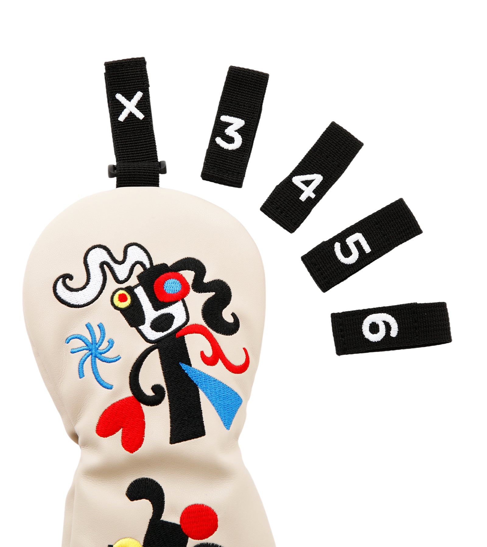 ポップアートカラフルパッチワーク刺繍ヘッドカバー（UT用） – M・U