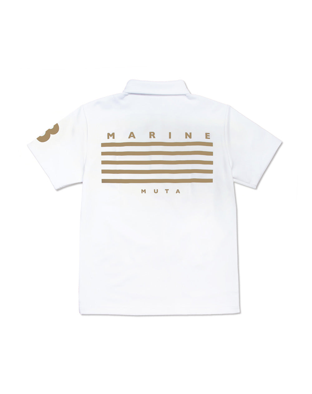 MUTA MARINE ムータ ポロシャツ BACK 5LINE 白 L MUTA MARINE ムータ
