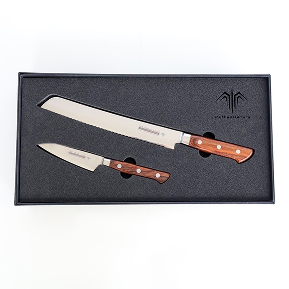 Items | Pro Chef Knife set A : 230mm(Bread)+90mm(P) | Muthos
