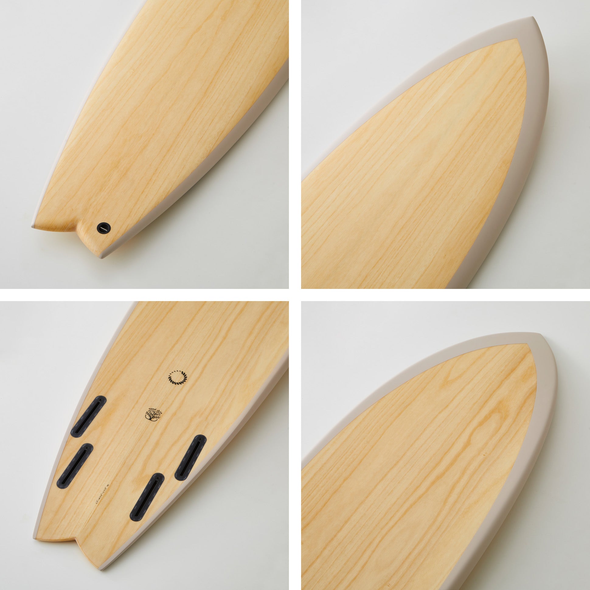 nanazero公式】WOOD SKIN サーフボード ミッドレングス MID05 クアッド