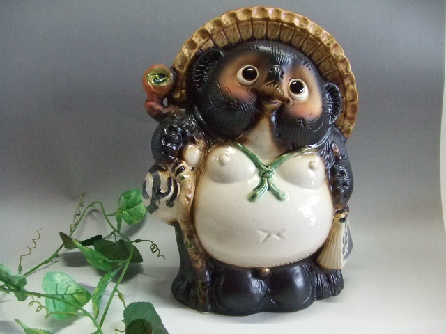 ta-129 8色から選べる風水狸（黒色11号）｜信楽たぬき専門店/ネット