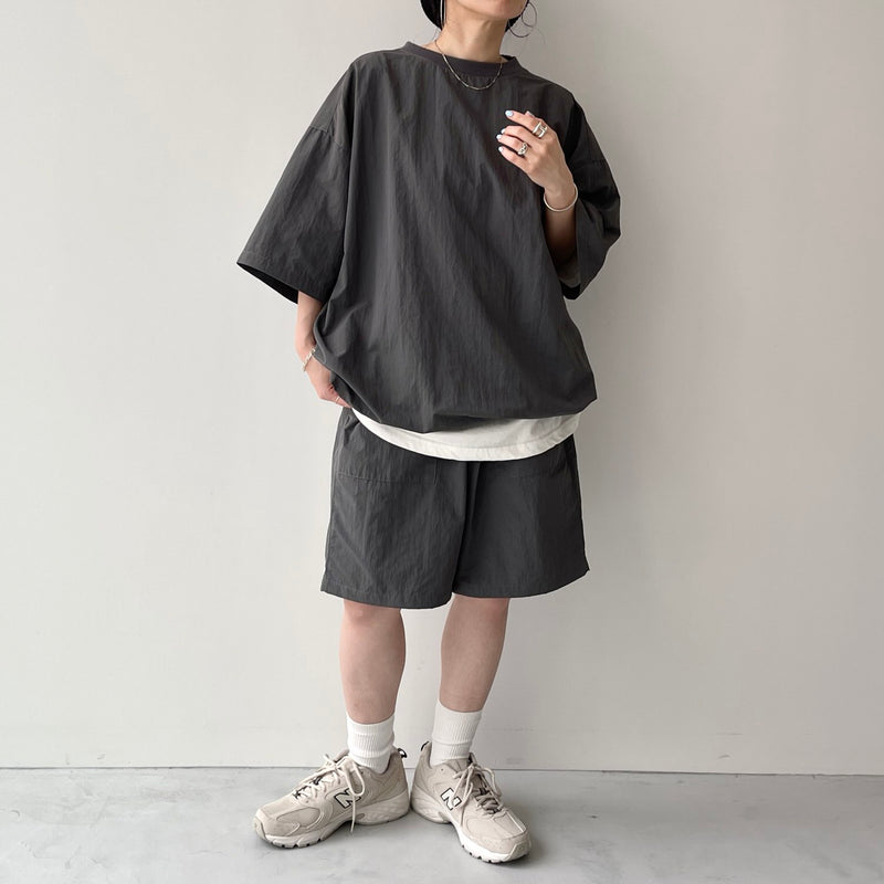 premium nylon setup / charcoal（プレミアムナイロンセットアップ