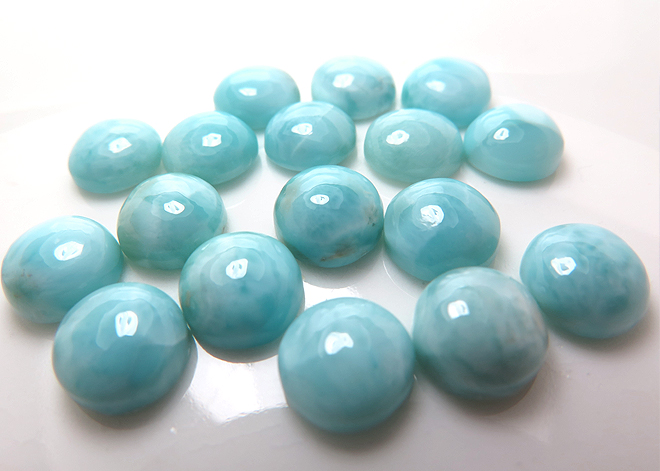 天然石ルース（裸石）・ラリマー（ドミニカ共和国・無処理