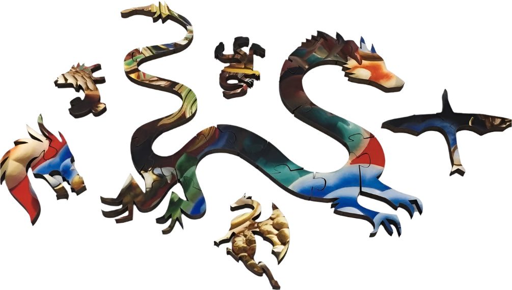 Thai Dragon (150 Piece Wooden Jigsaw Puzzle) | Nautilus Puzzles