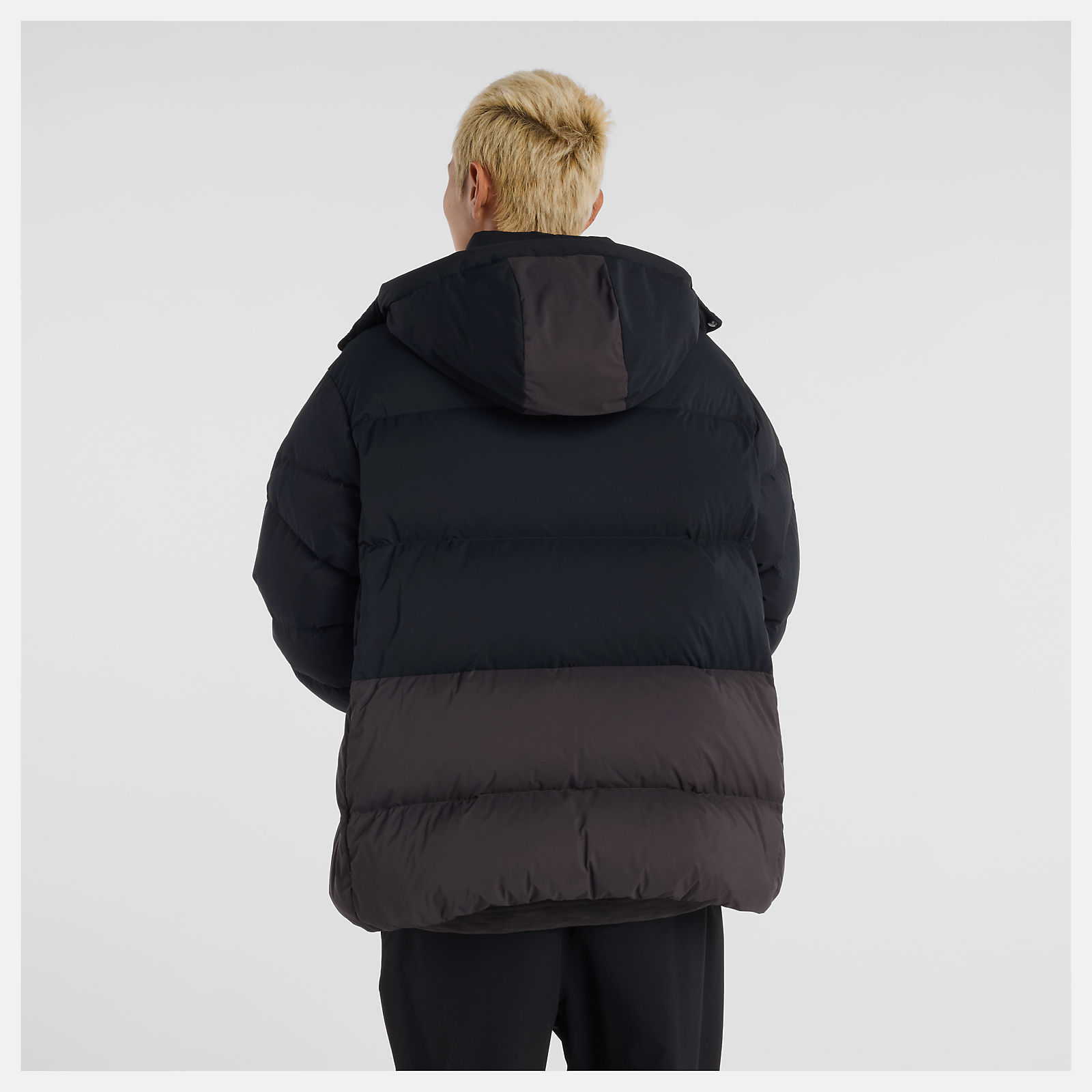 NB公式アウトレット】 NB GREY カラーブロックダウンジャケット ｜【NB