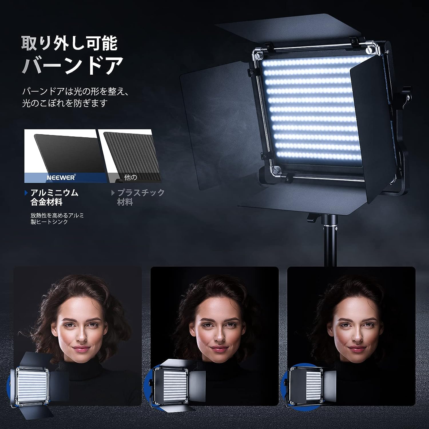 NEEWER 2パック 二色660 LEDビデオライトキット – NEEWER.JP