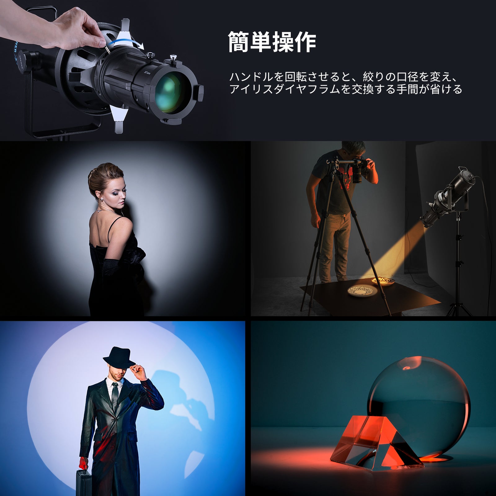 NEEWER 虹彩5-60mm開口絞り LS-39スポットライトスヌート専用 – NEEWER.JP