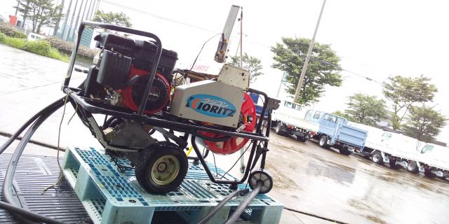 ポンプ SP451 エンジン三菱 GM182 中古 やまびこ（共立） セット動噴