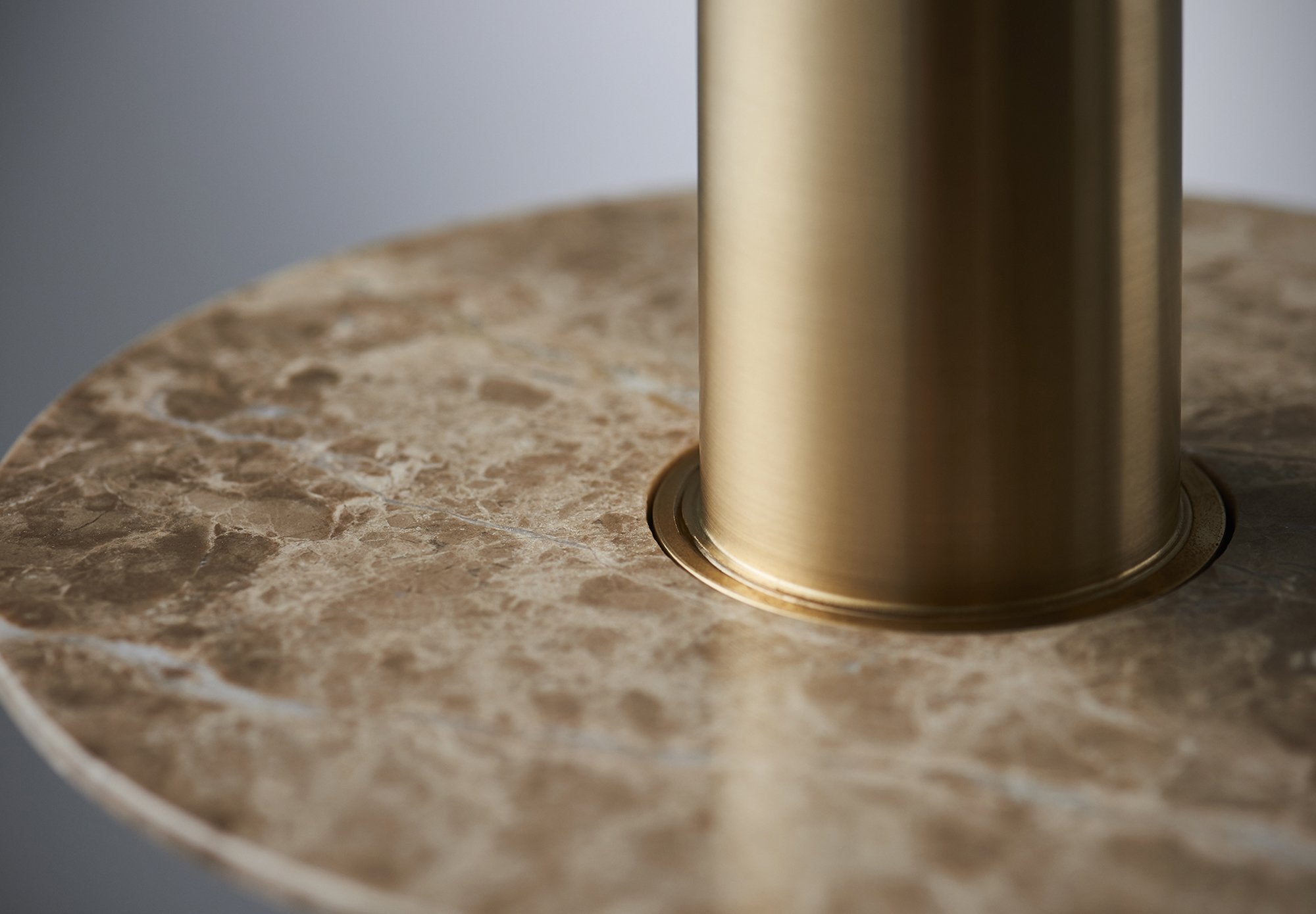 Bullet flat shade / marble - NEW LIGHT POTTERY