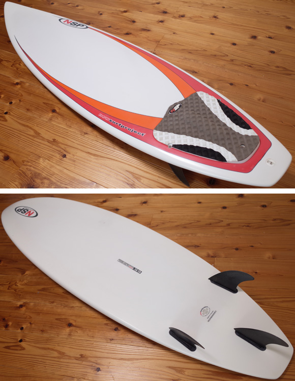 NSP 中古ショートボード 6`6 耐久性に優れたEPOXYボード (No.96291372