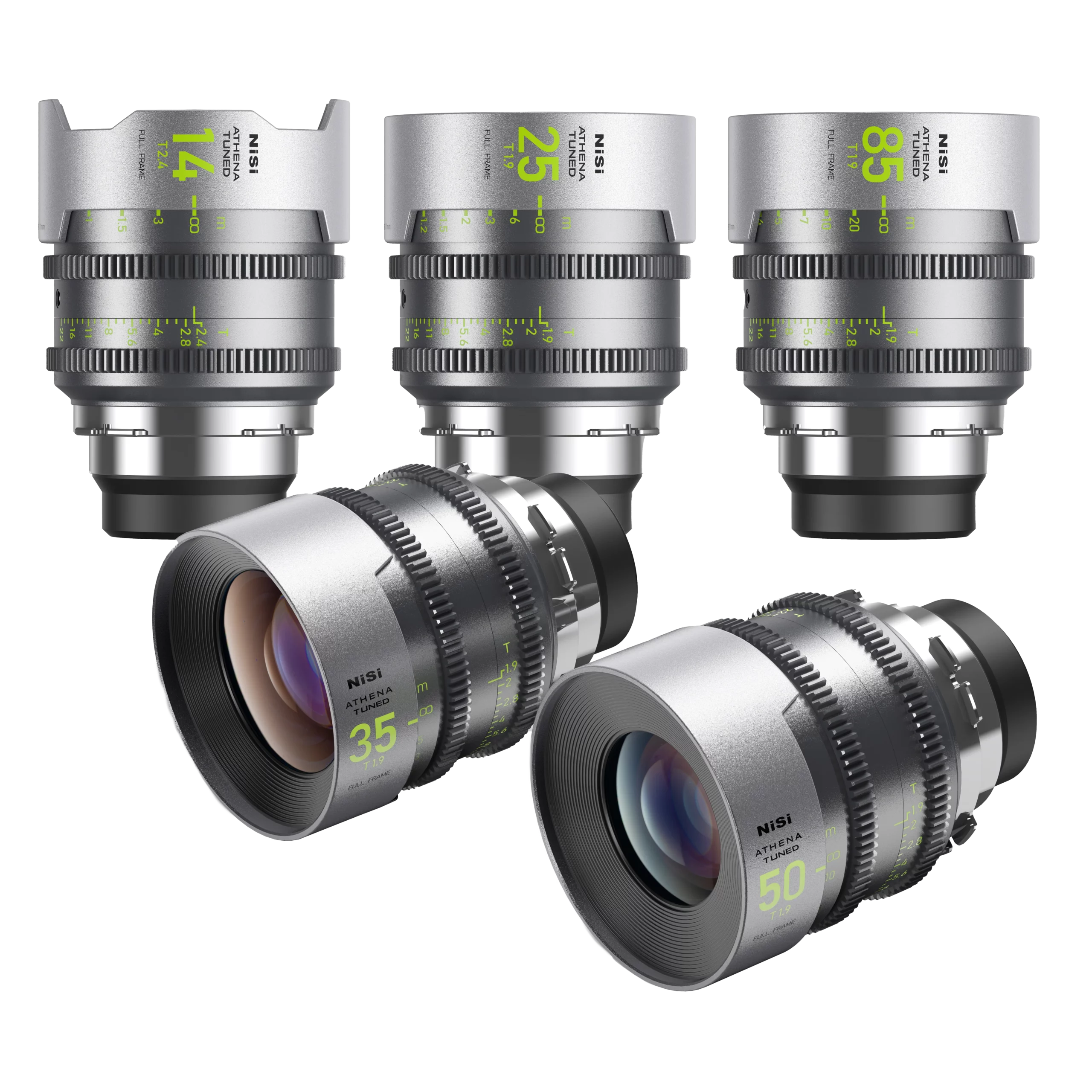 NiSi ATHENA TUNED PRIME Limited Edition Full Frame Cinema Lens Kit