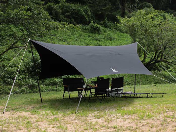 DODヘーキサタープの特徴！TC素材で張り方アレンジ自在 | ノマドキャンプ