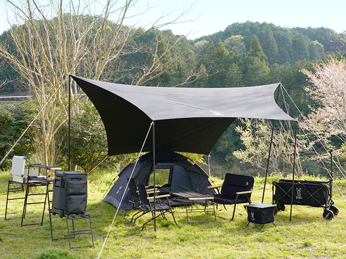 DODヘーキサタープの特徴！TC素材で張り方アレンジ自在 | ノマドキャンプ