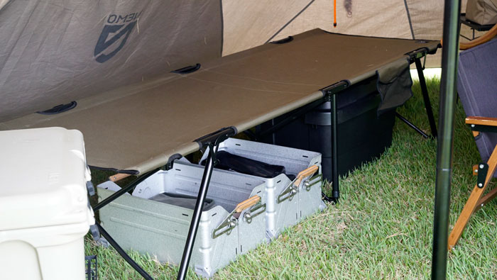 クイックキャンプのコットは組み立て簡単！ | ノマドキャンプ