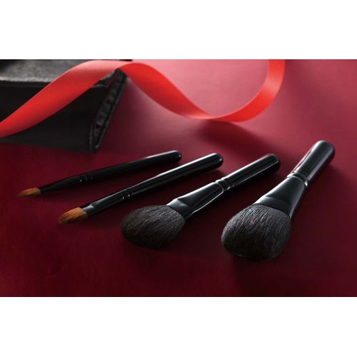 熊野筆】熊野化粧筆セット 筆の心 ブラシ専用ケース付き｜A49-KFi-K206