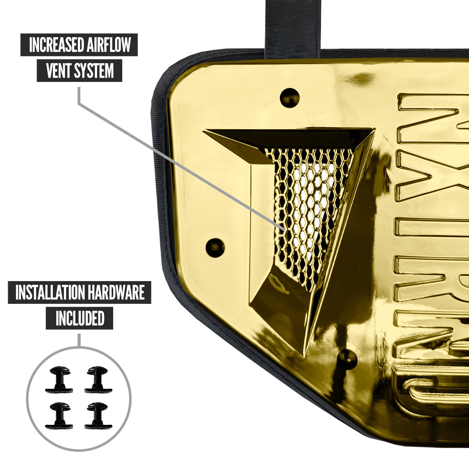 NXTRND B-PLATE® Football Back Plate Gold