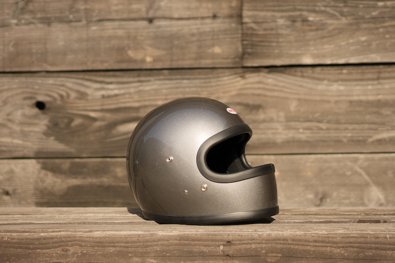 BEETLE STR FULL FACE HELMET (オレンジ/黒革ダブルストラップ)