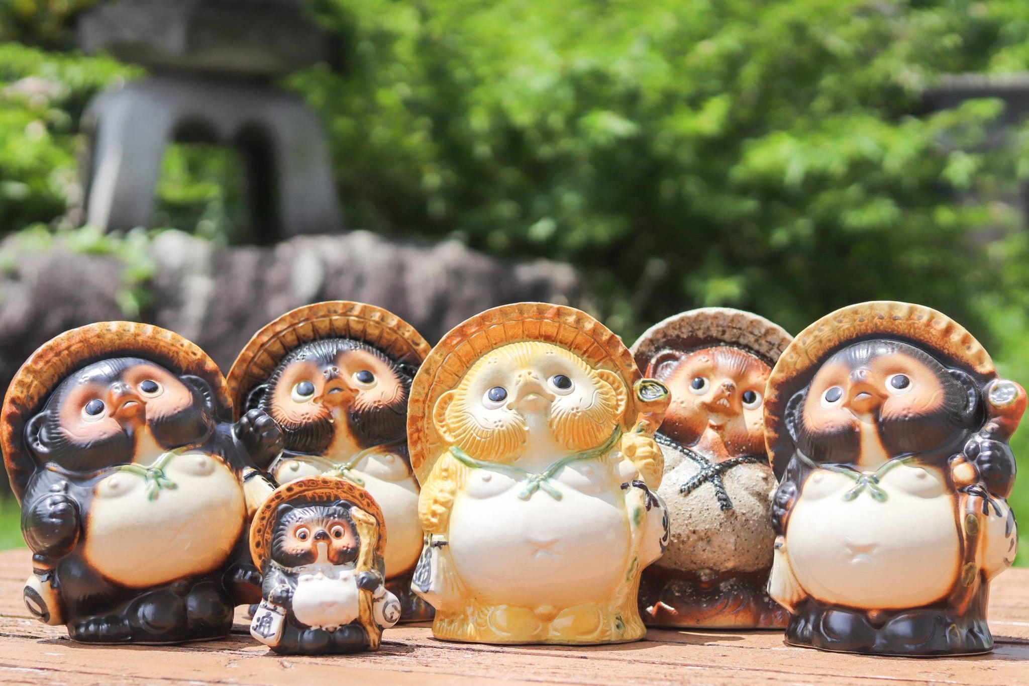 信楽焼 13号福狸 45㌢ 招き猫 二橋加代 浜松張子 信楽焼 13号