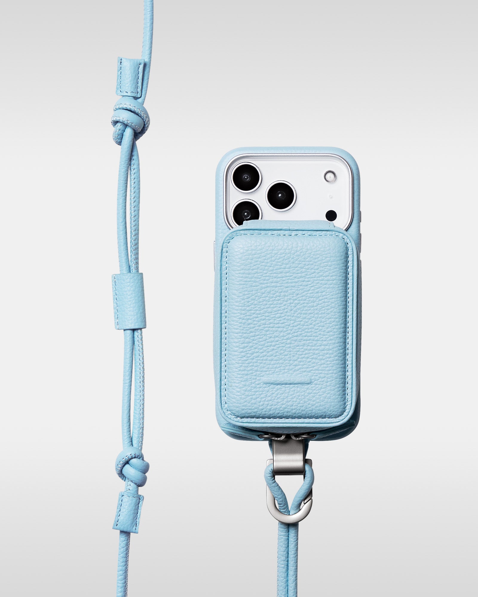 レザー製 iPhoneケース セット / 着脱可能ストラップ付スマホケース