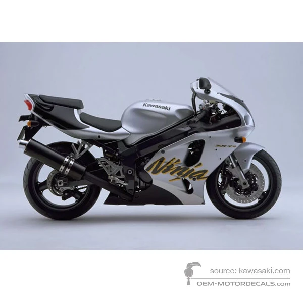 OEM Decals Kawasaki ZX7R 1999 - Silver • Original Stickers