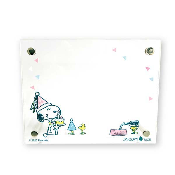 スヌーピー アクリルフォトフレーム (HAPPY BIRTHDAY SNOOPY)