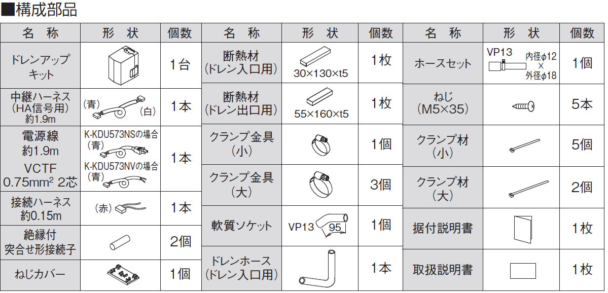 ドレンアップキット ドレンアップキット低揚程タイプ（1m） | 製品一覧