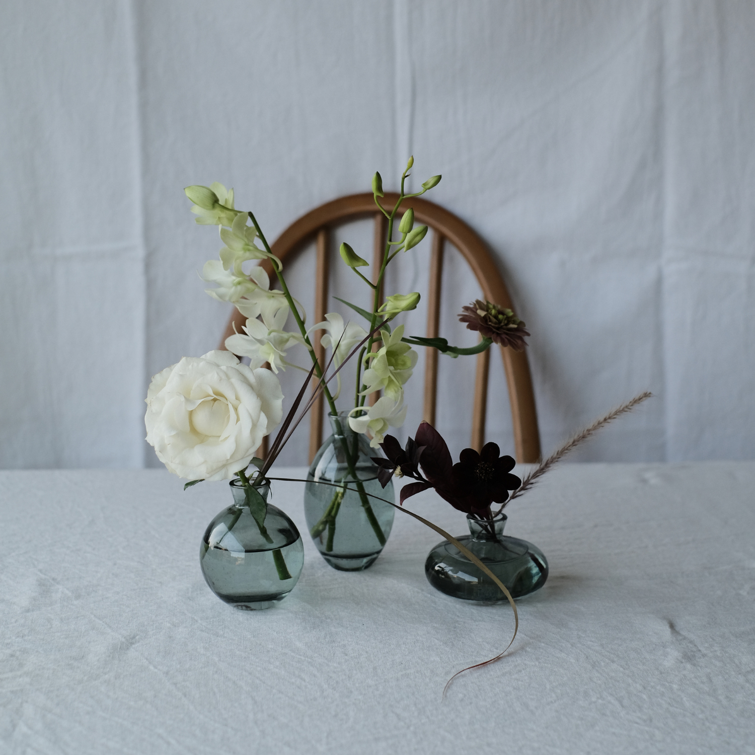 通販 しずく壺｜丸い花瓶｜ミントグリーン｜北欧｜ガラス オシャレ