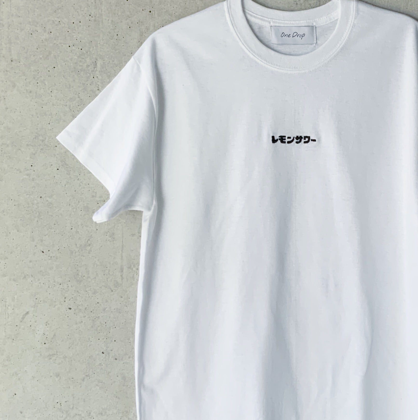 ふくだレモンサワー®刺繍T-shirt – One Drop（ワンドロップ）