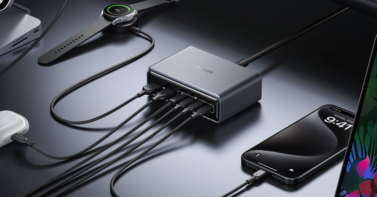 Ankerから6ポートかつ200W出力ができる充電器「Anker Prime Charger